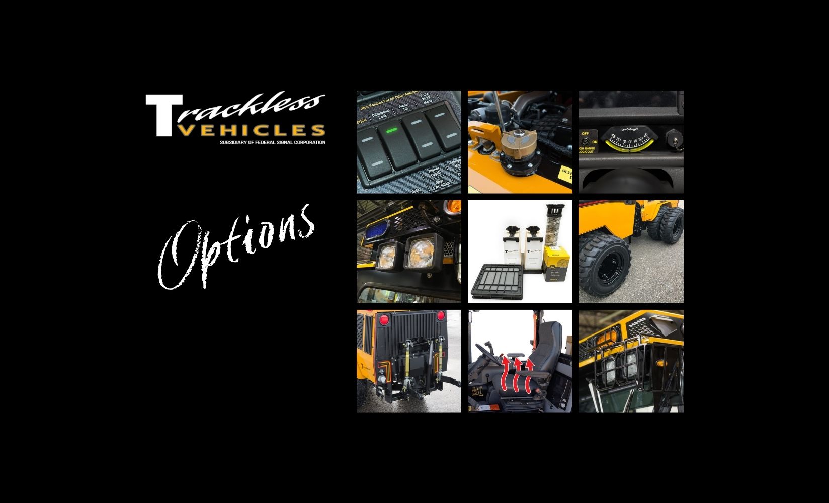 Trackless Tractor Options